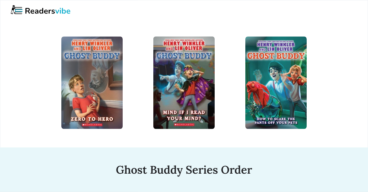 Ghost Buddy Book Series In Order (4 Books)