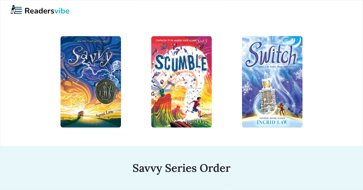 Savvy Book Series In Order (3 Books)